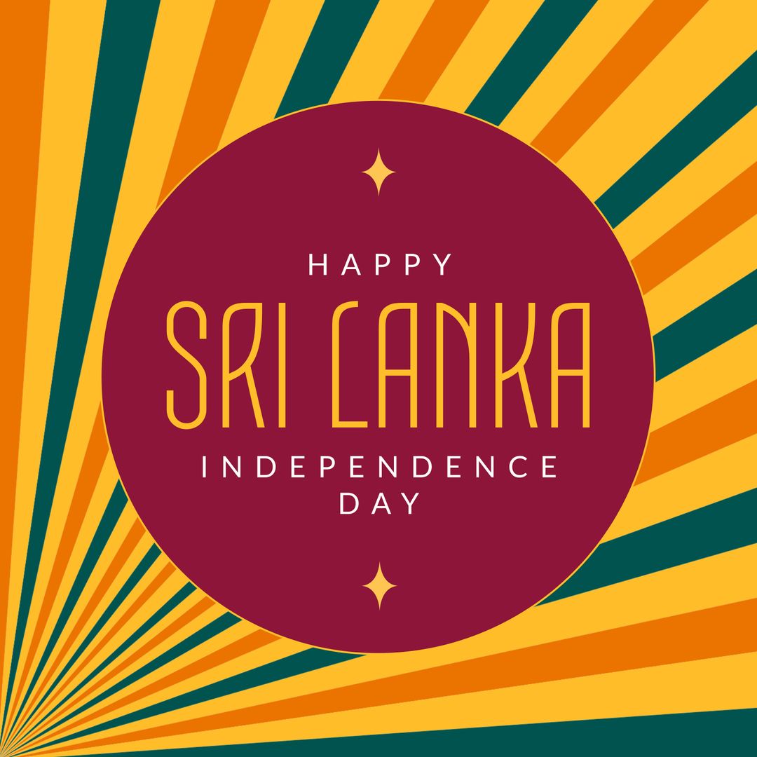 Colorful Design Celebrating Sri Lanka Independence Day