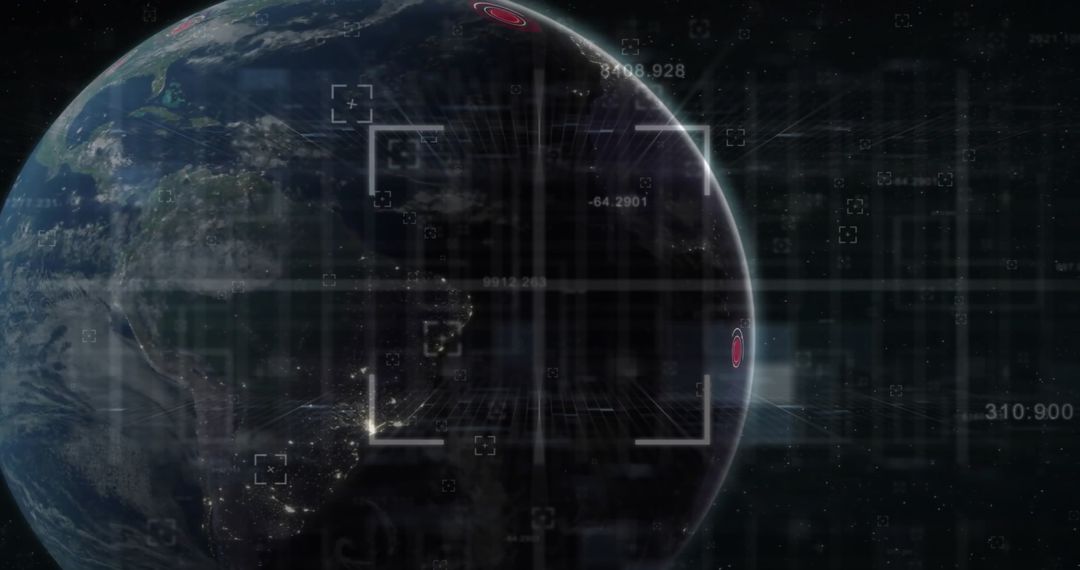 Digital Data Processing on Global Scale Visualization