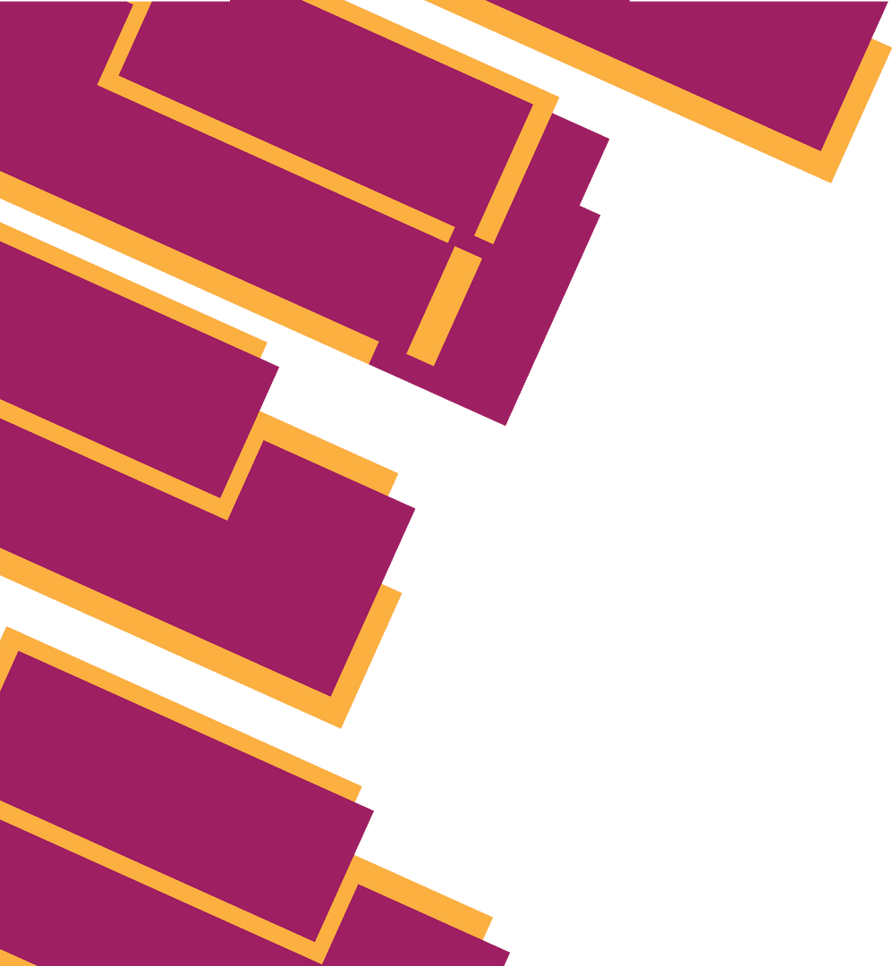 Stylish Red Yellow Geometric Pattern on Transparent Background