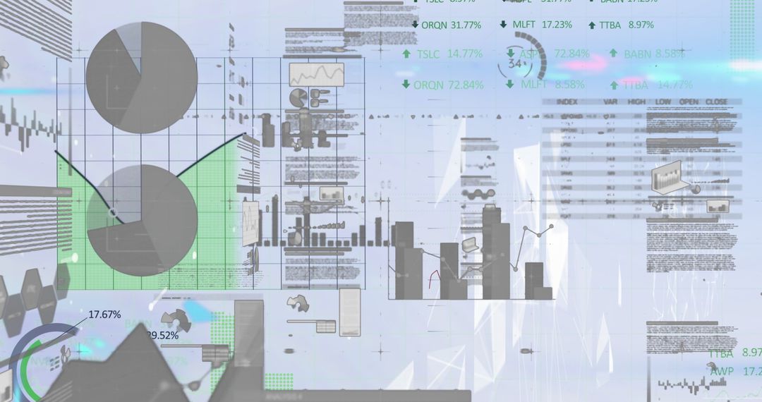 Analyzing Complex Data Visualizations in Technology and Finance - Free Images, Stock Photos and Pictures on Pikwizard.com