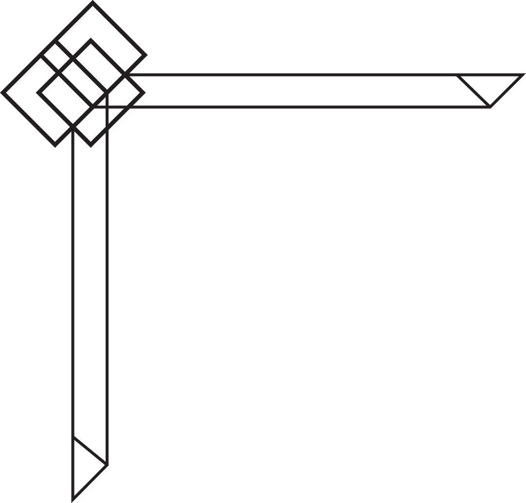 Geometric Symmetrical Pattern on Transparent Background