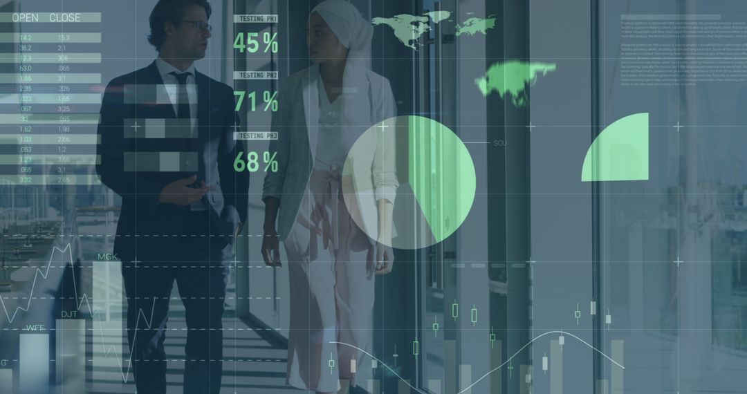 Global Business Leaders Analyzing Financial Data