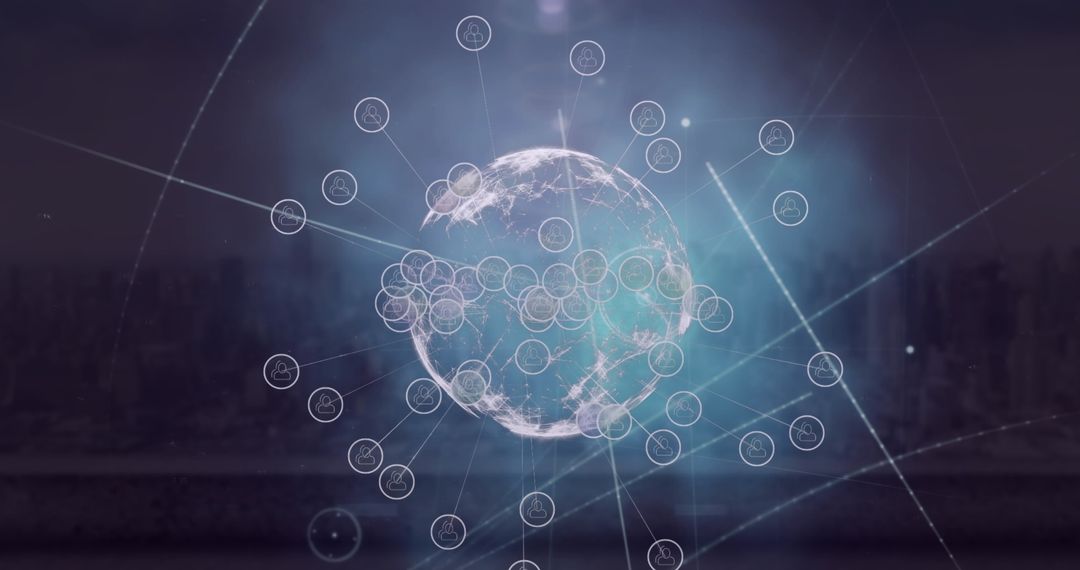 Global Network Connectivity with Holographic Globe Technology