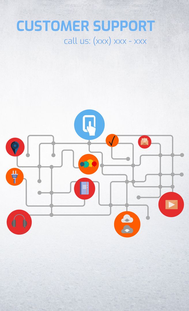 Subway Map Style Customer Support Communication Template