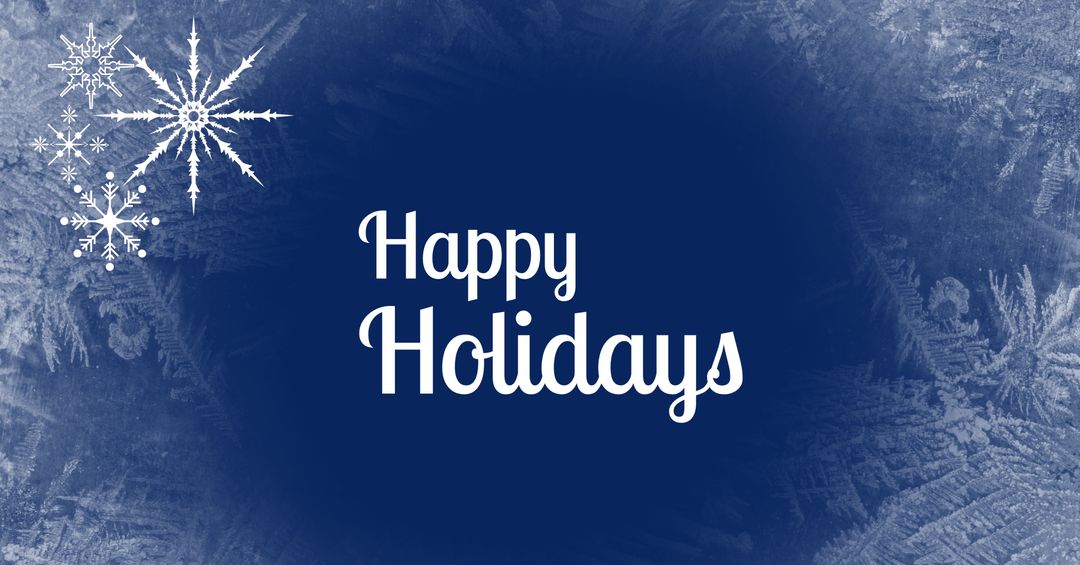 Festive Holiday Greeting with Snowflake Design