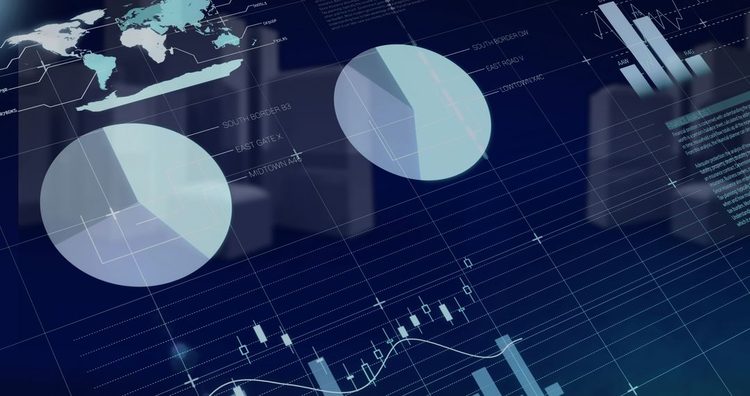 Financial Data Analysis with Global Maps and Charts Visualization