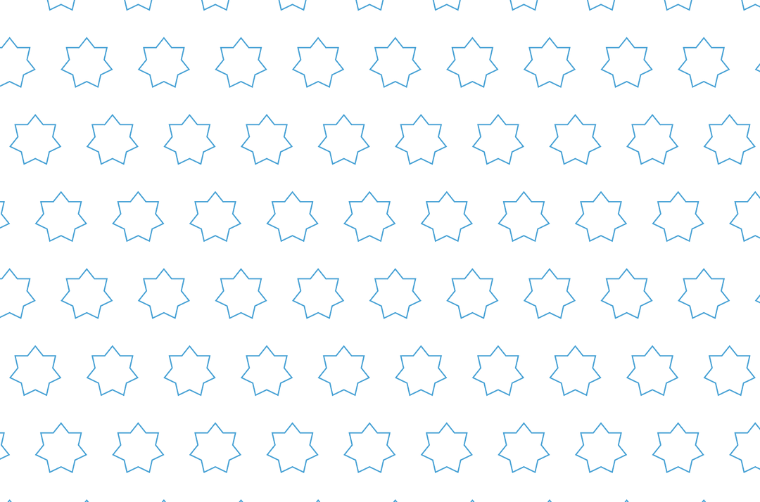 Seamless Blue Star Pattern on Transparent Background Vector