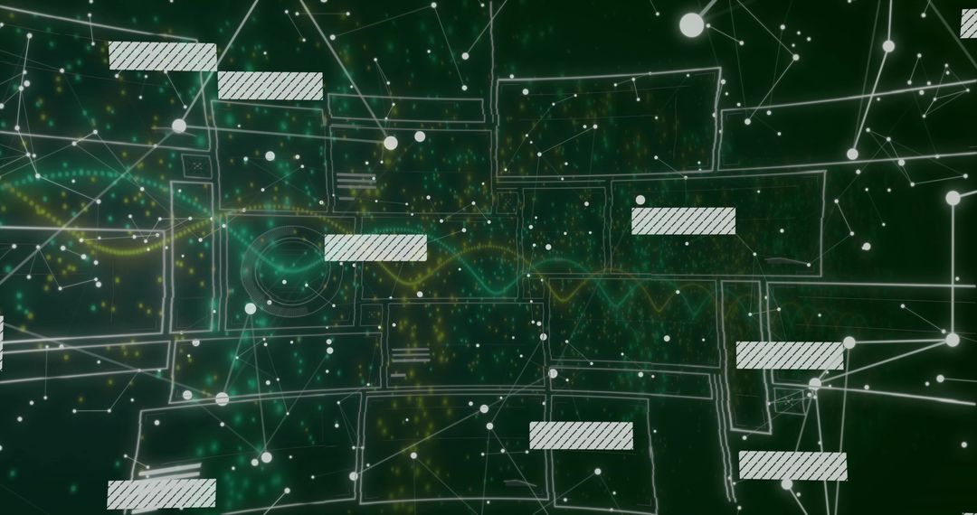 Futuristic Digital Network Visualization Background