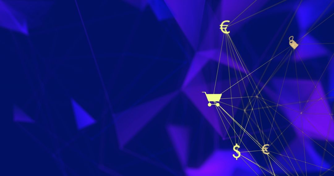 Digital Network Representing Global E-Commerce Connections