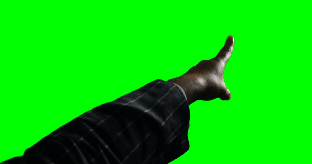 Businessman's Hand Pointing Forward on Green Screen Background - Free Images, Stock Photos and Pictures on Pikwizard.com