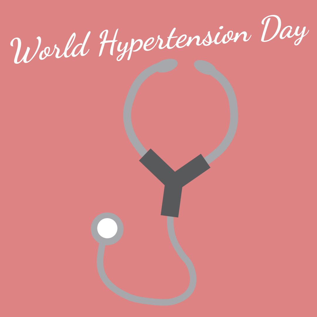 World Hypertension Day Awareness Graphic with Stethoscope