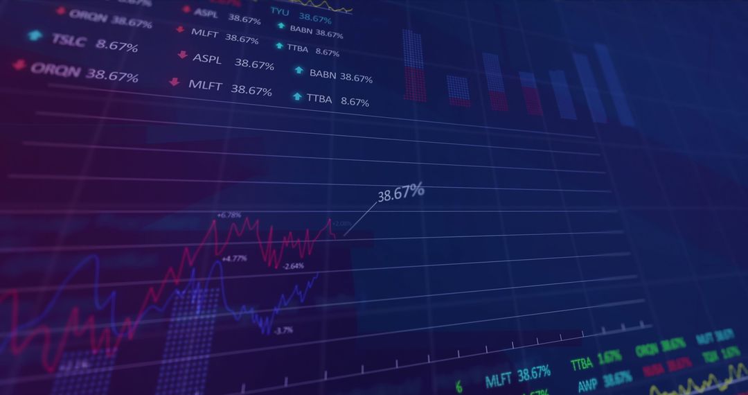 Dynamic Data Overlays on Urban Cityscape Conveying Financial Markets Progress