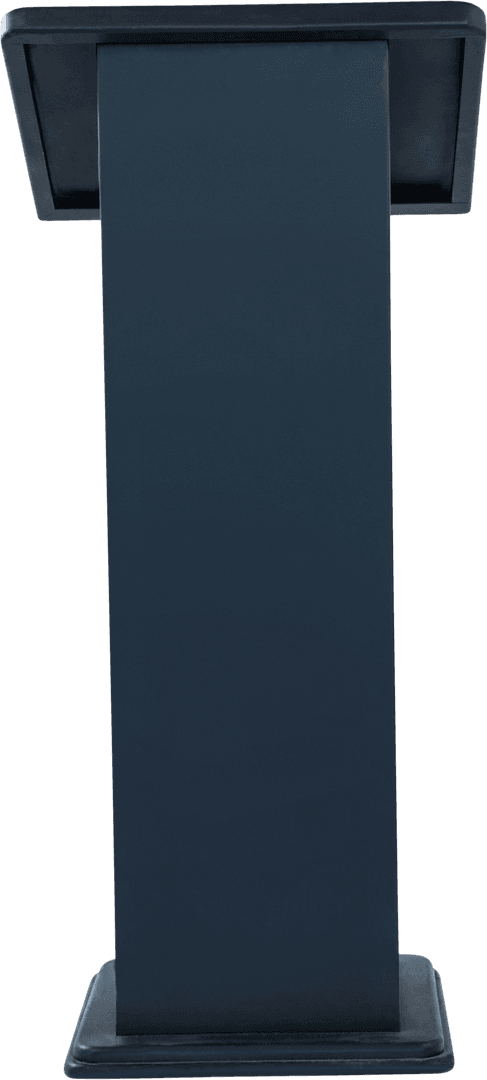 Black Lectern on Transparent Background for Events and Presentations - Download Free Stock Images Pikwizard.com
