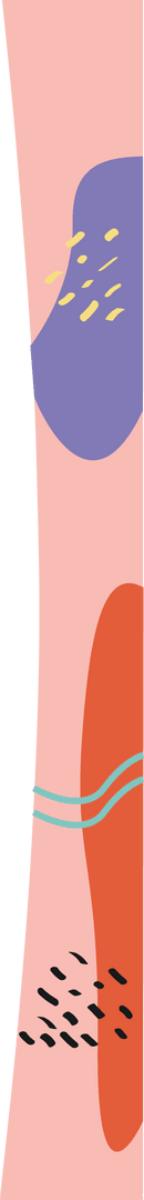 Artistic abstract shapes on transparent web banner