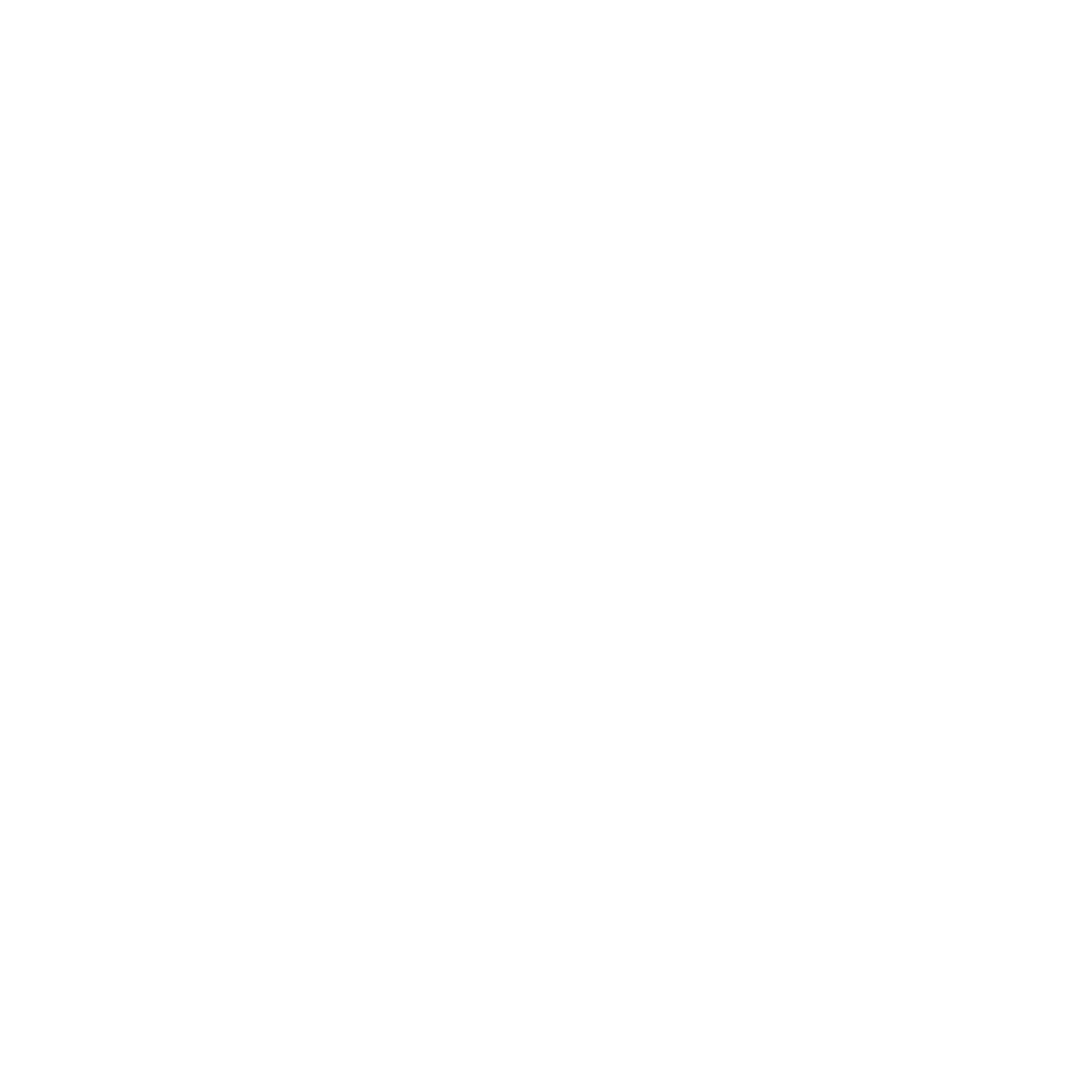 Digital Transparent Pattern with White Geometric Shapes on Clear Background
