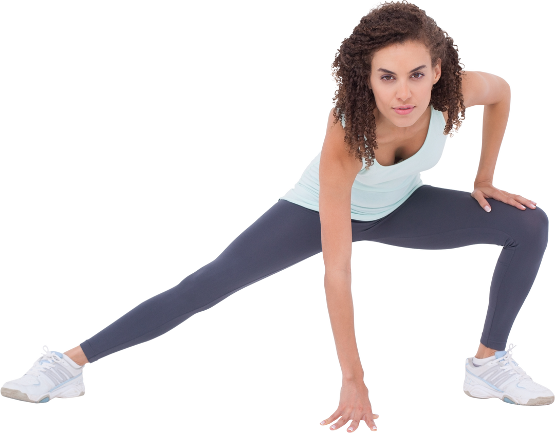 Fit Woman Stretching Legs on Transparent Background - Download Free Stock Images Pikwizard.com