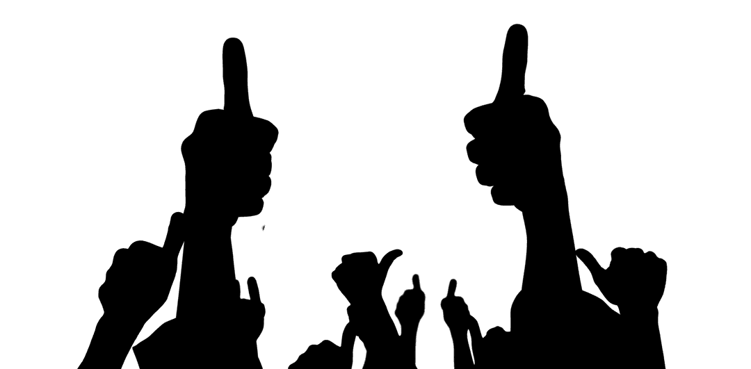 Thumbs Up Hand Gesture on Transparent Background, Approval Illustration