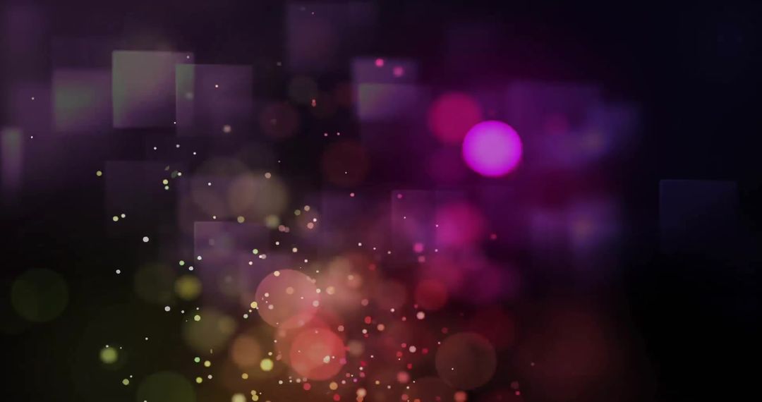 Vibrant Light Bokeh on Dark Abstract Background
