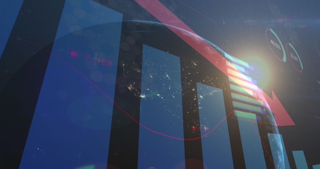 Global Economic Downtrend with Digital Analytics and Light