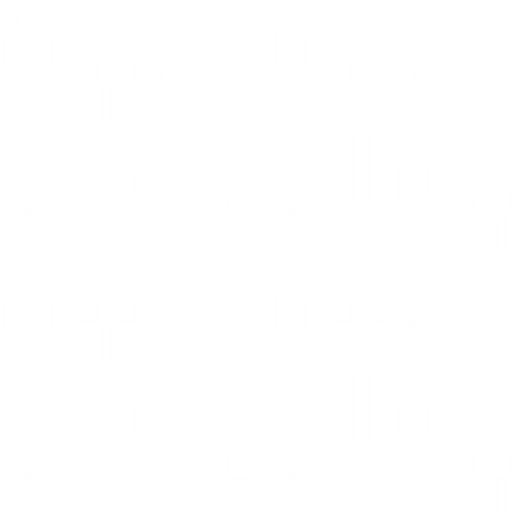 Seamless Transparent Pattern of Tools Over Black Background