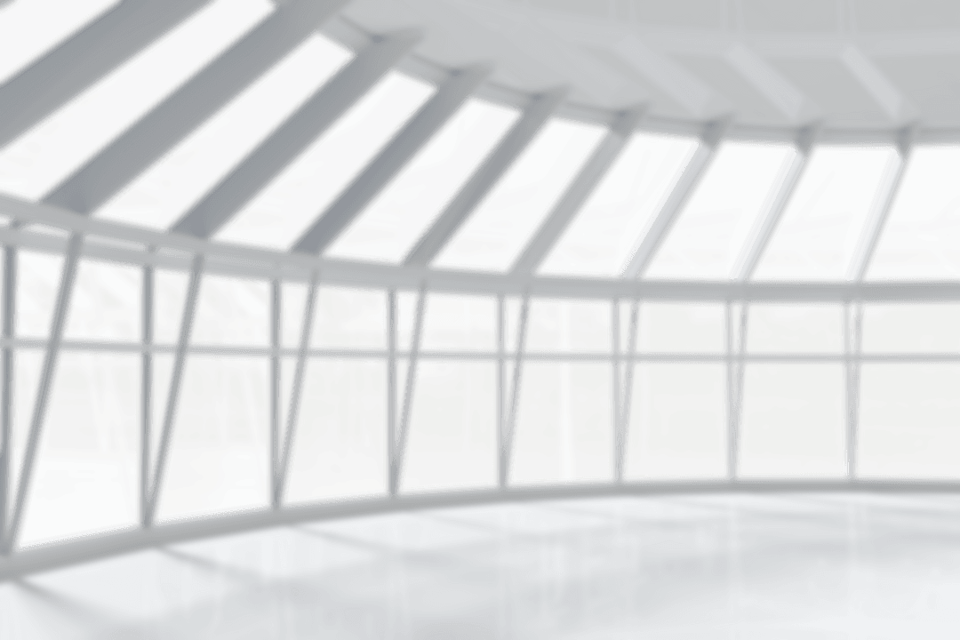 Transparent Windows in Futuristic Living Room Space