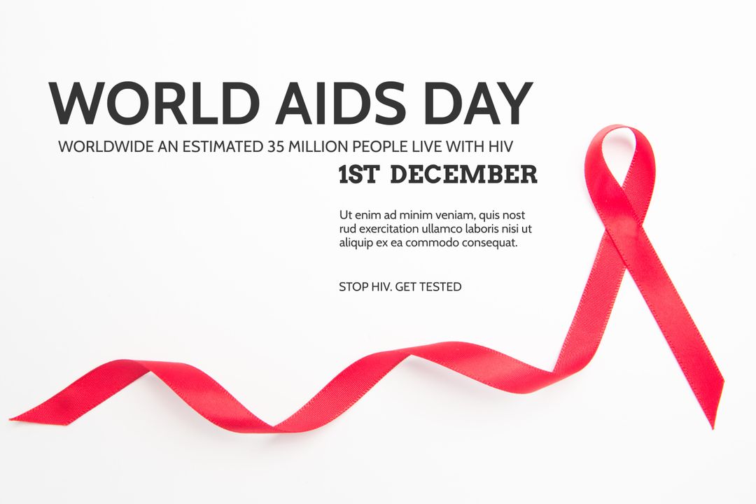 World AIDS Day Red Ribbon Highlights HIV Awareness