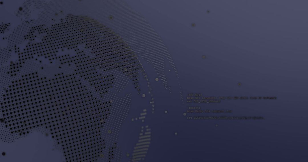 Digital Globe Illustration with Financial Data Overlay