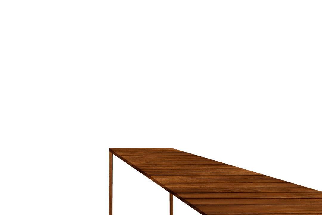 Realistic Wooden Jetty on Transparent Background for Nautical Designs