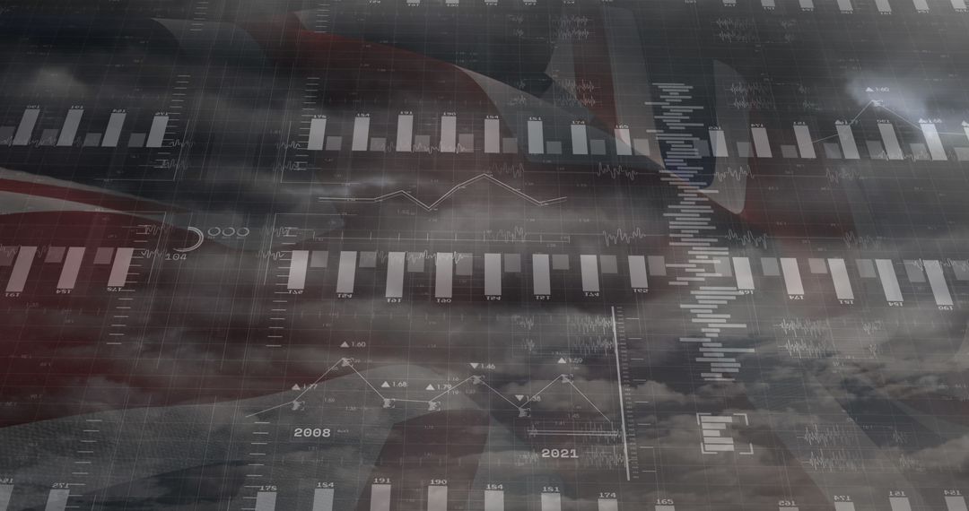 Global Business Data Visualization with UK Flag