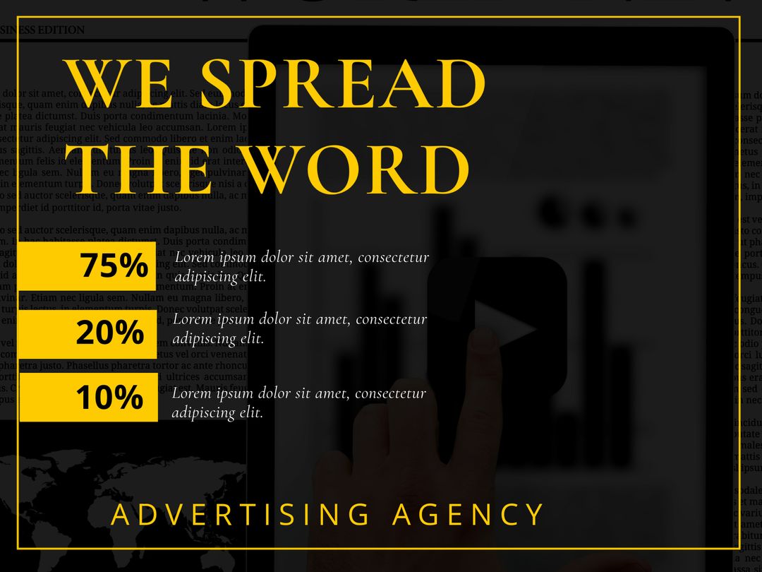 Silhouette Emphasizing Marketing Impact in Creative Ad