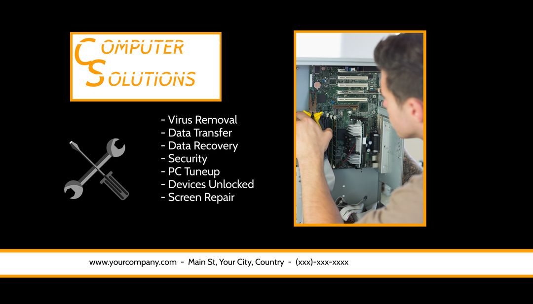 Technician Repairing Computer for Reliable IT Solutions - Download Free Stock Images Pikwizard.com