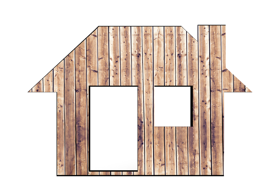 Transparent Wooden House Illustration on White Vector PNG Isolated - Download Free Stock Images Pikwizard.com