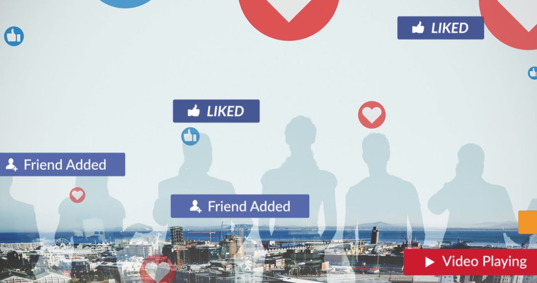 Digital Social Networking Over Urban Landscape