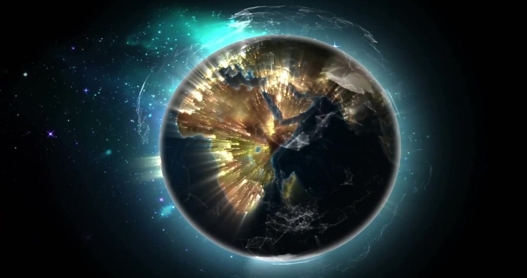 Digital Earth with Global Network and Connections