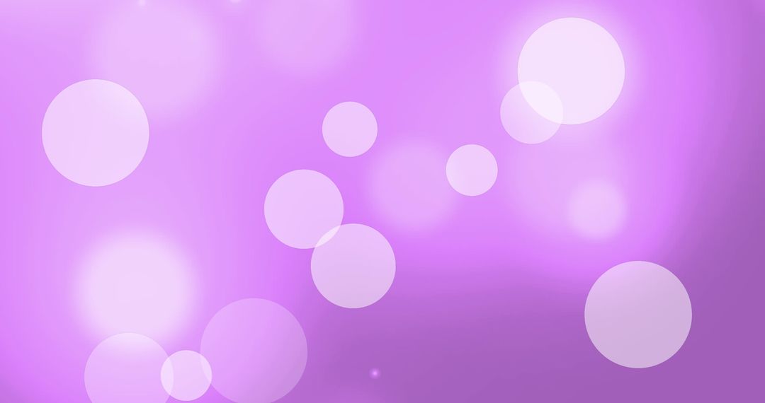 Bright Bokeh Circles on Vibrant Purple Background