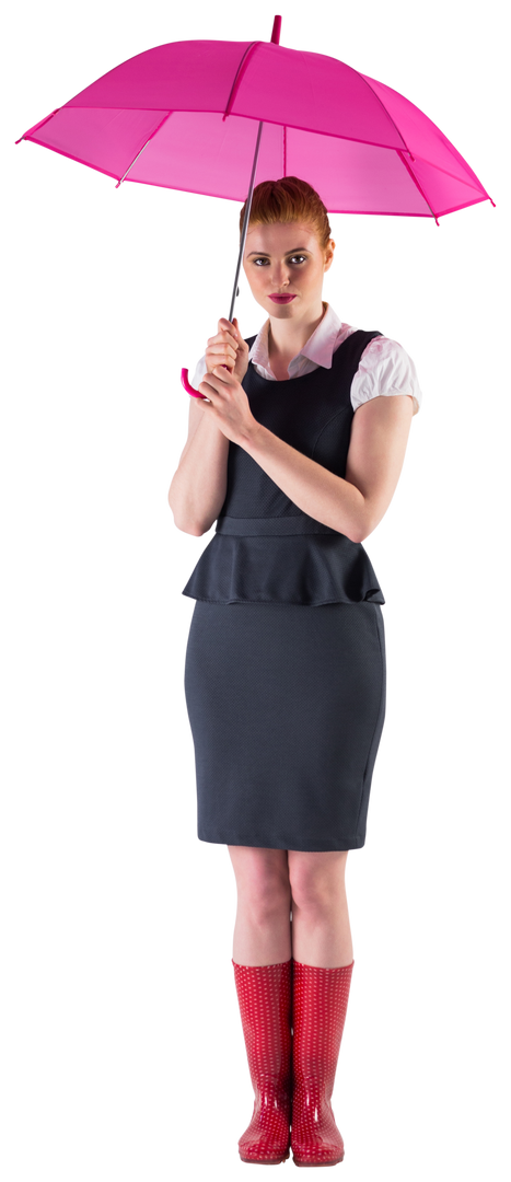 Transparent Businesswoman Holding Pink Umbrella - Download Free Stock Images Pikwizard.com