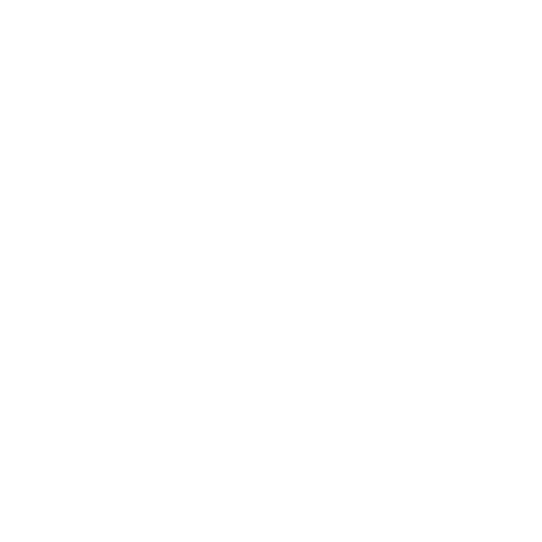 Transparent White Downward Arrow Icon on Black Background