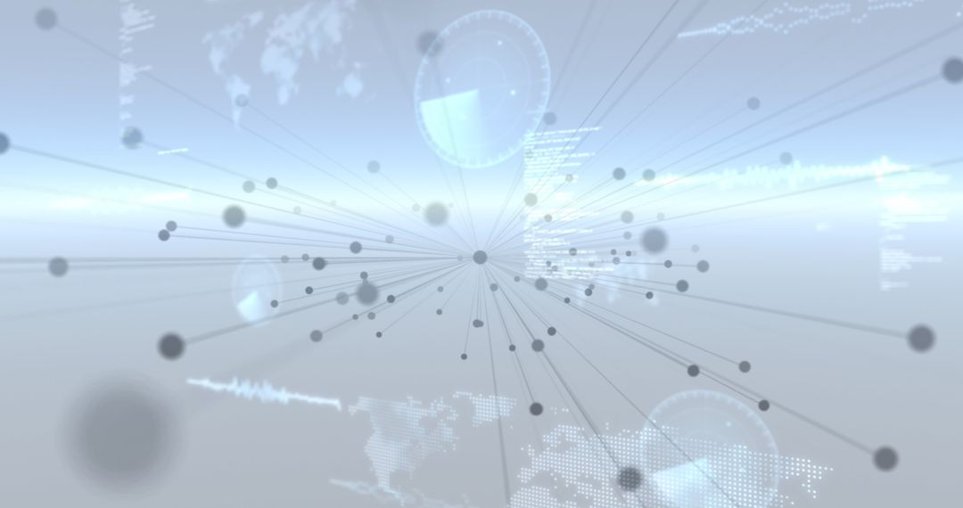 Abstract Network Visualization with Data Analytics Interface - Free Images, Stock Photos and Pictures on Pikwizard.com