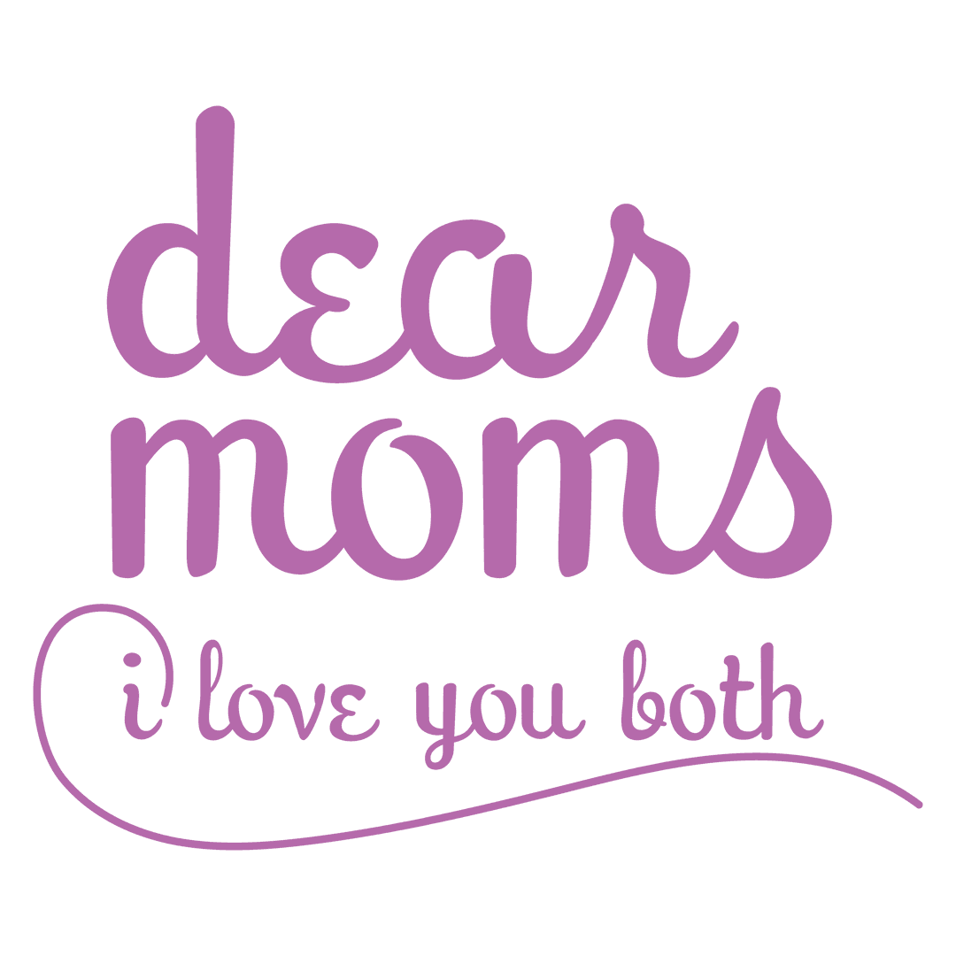 Dear Moms I Love You Both Transparent Vector Design
