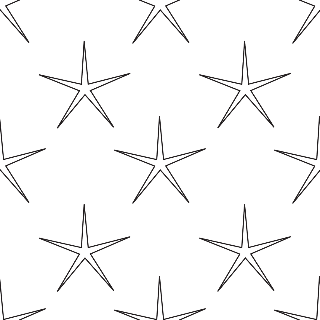 Transparent Background with Repeated White Star Pattern