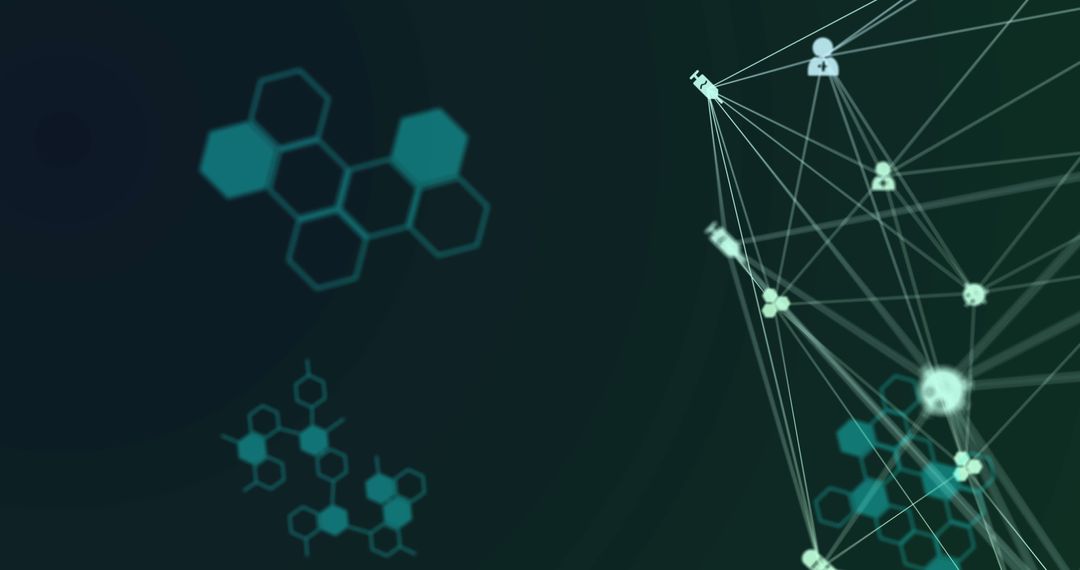 Digital Network Connections Representing Global Data Exchange
