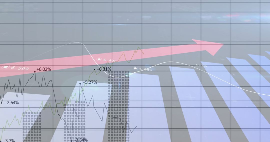 Digital Financial Dashboard with Growth Indicators and Analytics