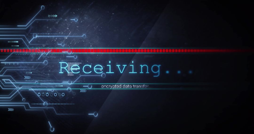 Digital Data Transfer with Futuristic Interface