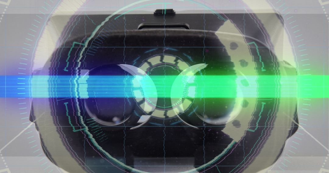 Futuristic Data Processing and VR Technology Concept