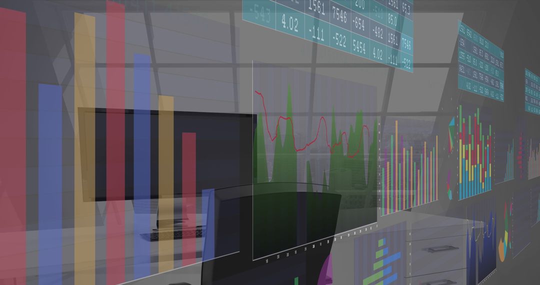 Futuristic Business Finance Data Visualization