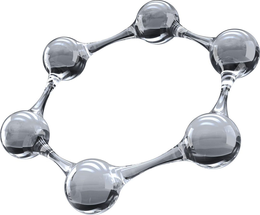 Close-up Model of Transparent Molecule - Download Free Stock Images Pikwizard.com