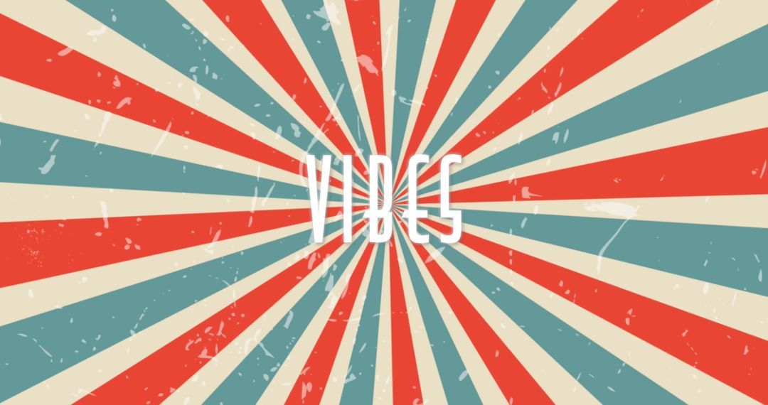 Retro Vibes with Distressed Radiating Stripes Design