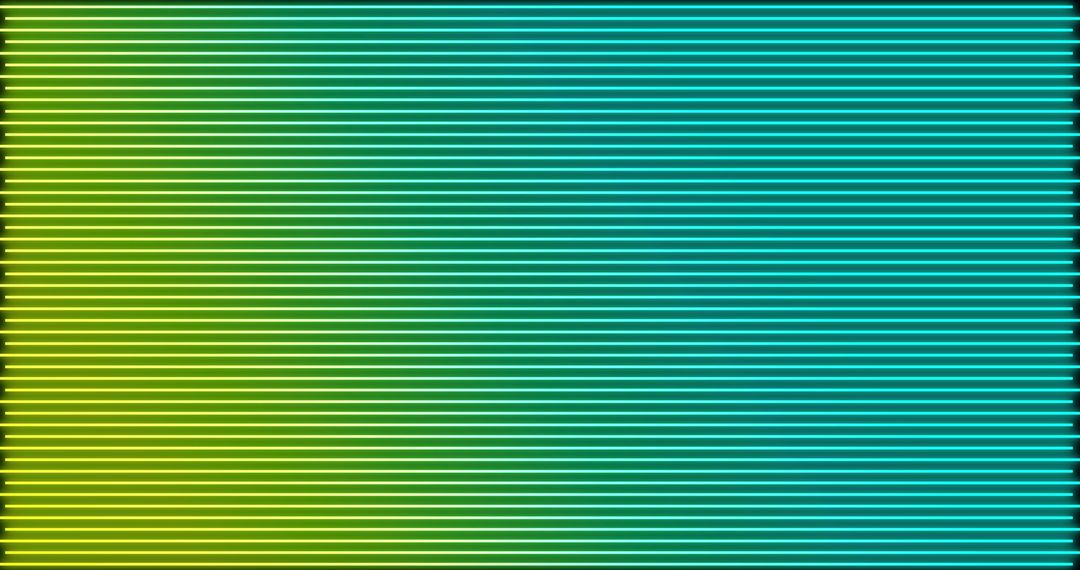 Glowing Gradient Neon Lines in Green to Blue Hue