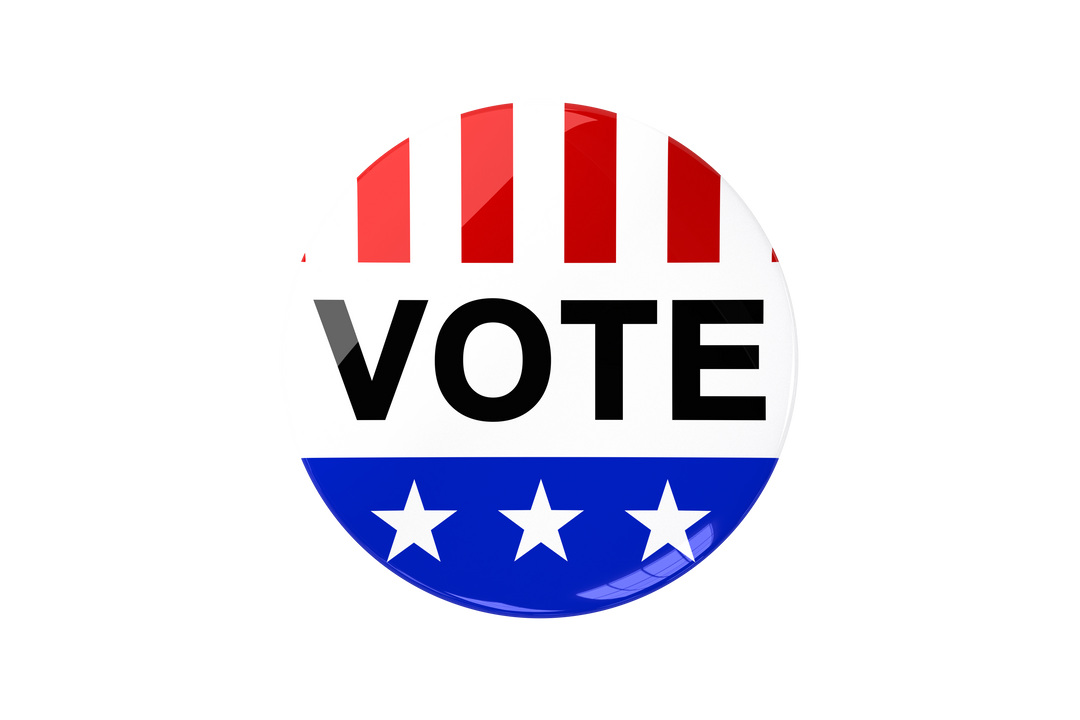 Transparent PNG Vote Badge with Red White Blue Colors and Stars - Download Free Stock Images Pikwizard.com