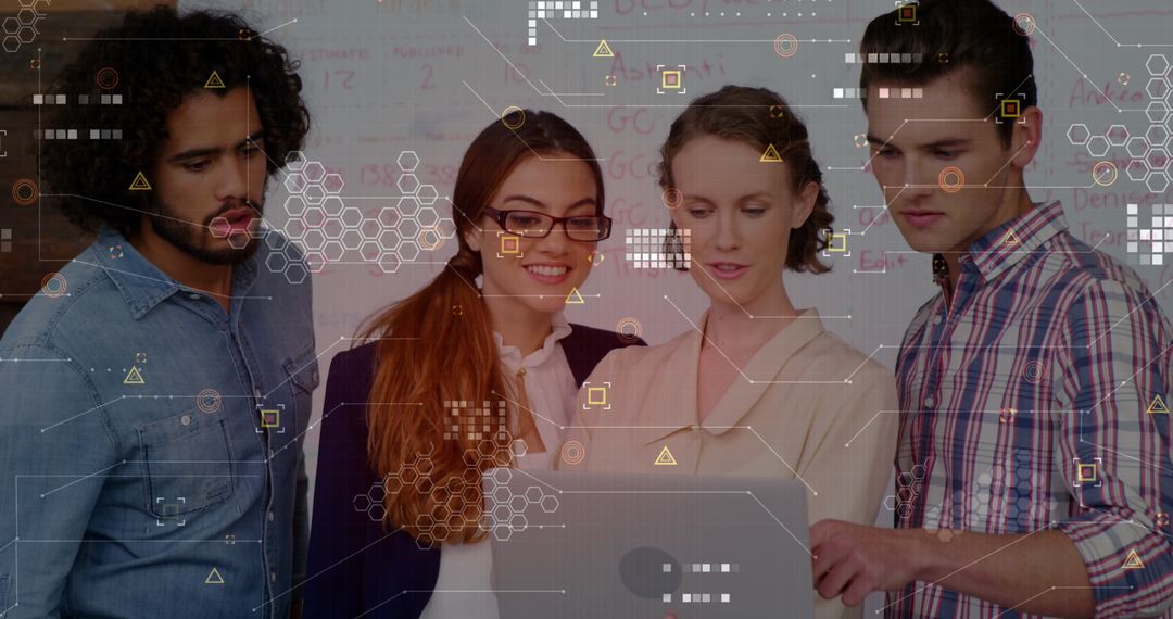 Team Discussion Over Digital Data Analysis in Office Environment